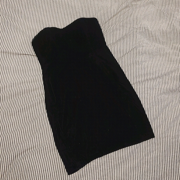 Vintage Le Chateau black strapless dress - Picture 1 of 3